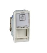 (MGU3.414.25) Механизм компьютерной розетки RJ45 кат. 6. UTP. с полем для надписи неэкранированная. 1 модуль Unica слоновая кость. Schneider Electric (MGU3.414.25) Механизм компьютерной розетки RJ45 кат. 6. UTP. с полем для надписи неэкранированная. 1 модуль Unica слоновая кость. Schneider Electric