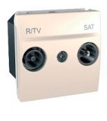 (MGU3.455.25) Розетка TV/R/SAT (телевизионная;радио;спутник) оконечная Unica слоновая кость. Schneider Electric