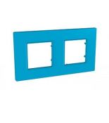 (MGU4.704.26) Рамка 2-х местная Unica Quadro Natura Aqua. Schneider Electric (MGU4.704.26) Рамка 2-х местная Unica Quadro Natura Aqua. Schneider Electric