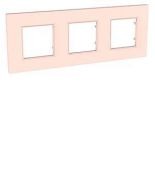 (MGU4.706.37) Рамка 3-х местная Unica Quadro Pearl розово-жемчужный. Schneider Electric (MGU4.706.37) Рамка 3-х местная Unica Quadro Pearl розово-жемчужный. Schneider Electric