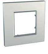 (MGU6.702.55) Рамка одноместная Unica Quadro Metallized серебрянная. Schneider Electric (MGU6.702.55) Рамка одноместная Unica Quadro Metallized серебрянная. Schneider Electric