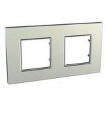 (MGU6.704.57) Рамка 2-х местная Unica Quadro Metallized титановая. Schneider Electric (MGU6.704.57) Рамка 2-х местная Unica Quadro Metallized титановая. Schneider Electric