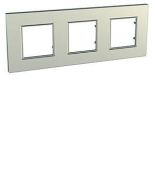 (MGU6.706.57) Рамка 3-х местная Unica Quadro Metallized титановая. Schneider Electric