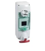 Розетка настінна з блокуючим перемикачем та DIN кріпленням Schneider Electric Mureva PKB63Q534 63A 3P E