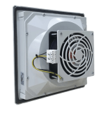 (PTF2500) Вентилятор щитовой с решеткой и фильтром для установки в боковую панель или дверь. на 115 м3 (130). 260х260 мм IP54. Plastim