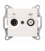Розетка TV/SAT (телевизионная& спутниковая) 8 дБ проходная Sedna слоновая кость SDN3401223 Розетка TV/SAT (телевизионная& спутниковая) 8 дБ проходная Sedna слоновая кость