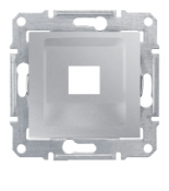Накладка для информационной розекти RJ45. одномодульная RDM. кат. 5E. 6 UTP. Sedna алюминий SDN4300460 Накладка для информационной розекти RJ45. одномодульная RDM. кат. 5E. 6 UTP. Sedna алюминий