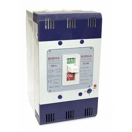(3M630500) Автоматический выключатель в литом корпусе 3M630. 500 ампер. 3 полюса. 50 кА. SIGMA