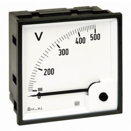 (AN35DDC500) Вольтметр 90° Вх.шкала 500 В. IME