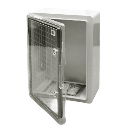 (PEP608026TM) Пластиковый щит с монтажной панелью 800х600х260 (ВхШхГ). для внешнего монтажа. прозрачная дверца. IP 65. Principal Elektrik