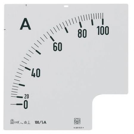(SC3255D250) Шкала для амперметра 90°  2500/5A. тип RQ96E. с перегрузкою 5In. IME
