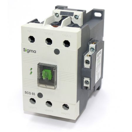 (SCG065230) Контактор SCG. Iном=65 A. 30 кВт. 1NO+1NC. Uкат.=220V ~. SIGMA