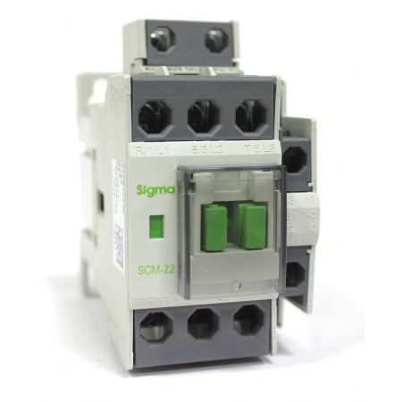 (SCM022230) Контактор SCM. Iном=25 A. 11 кВт. 1NO+1NC. Uкат.=220V ~. SIGMA