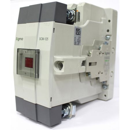 (SCM125230) Контактор SCM. Iном=125 A. 60 кВт. 2 пары 1NO+1NC. Uкат.=220V ~. SIGMA