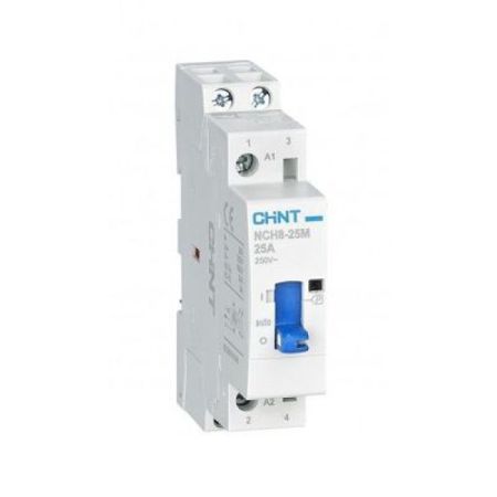(257418) Контактор модульный NCH8-25M/20 AC220-240V. с ручным управлением. Chint