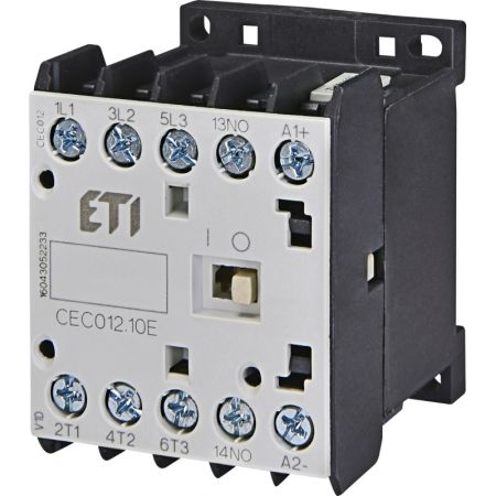 (4641074) Контактор миниатюрный CEC 12.10-24V AC(12A; 5.5kW; AC3). ETI