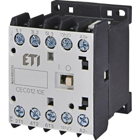 (4641079) Контактор миниатюрный CEC 12.10-400V-50/60Hz (12A; 5.5kW; AC3). ETI