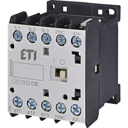 (4641080) Контактор миниатюрный CEC 12.01-24V AC(12A; 5.5kW; AC3). ETI