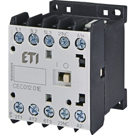 (4641083) Контактор миниатюрный CEC 12.01-110V AC(12A; 5.5kW; AC3). ETI