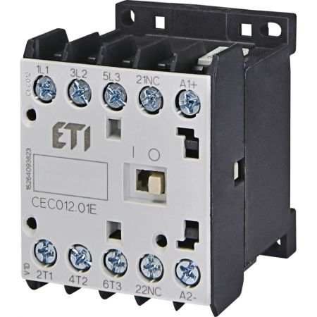 (4641084) Контактор миниатюрный CEC 12.01-230V AC(12A; 5.5kW; AC3). ETI