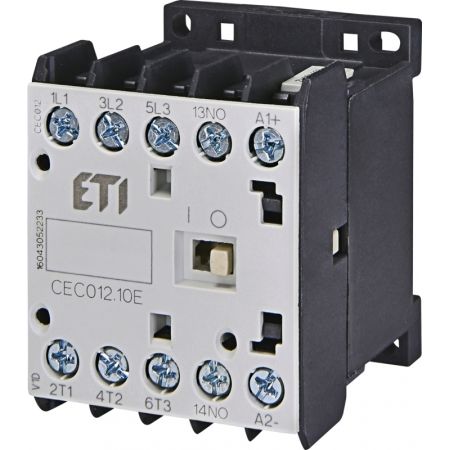 (4641104) Контактор миниатюрный CEC 12.10-24V DC (12A; 5.5kW; AC3). ETI
