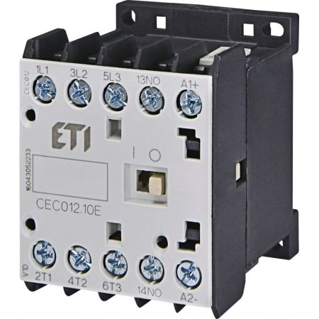 (4641144) Контактор миниатюрный CEC 12.10-220V DC (12A; 5.5kW; AC3). ETI