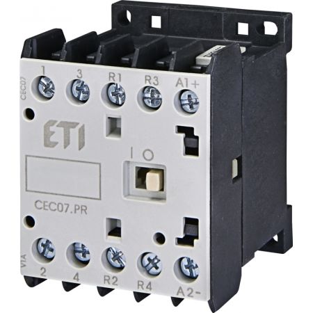 (4641204) Контактор миниатюрный CEC 07.PR 230V AC (7A; 4kW; AC3) 4р (2н.в.+2н.с.). ETI