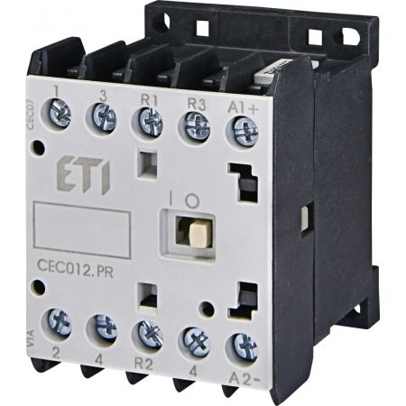 (4641206) Контактор миниатюрный CEC 12.PR 230V AC (12A; 5.5kW; AC3) 4р (2н.в.+2н.с.). ETI