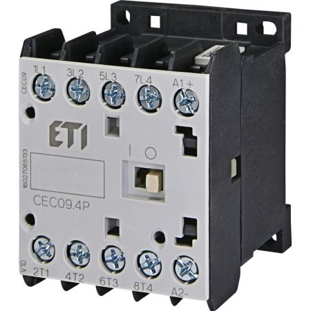 (4641211) Контактор миниатюрный CEC 09.4Р 24V DC (9A; 4kW; AC3) 4р (4 н.в.). ETI