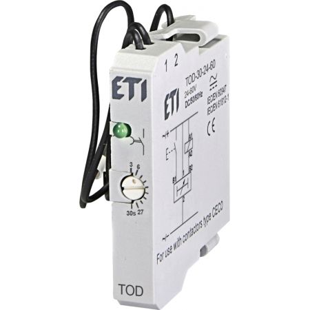 (4642742) Таймер задержки TOD-30-24-60 AC/DC (3-30с задержка выкл.) для CEC. ETI