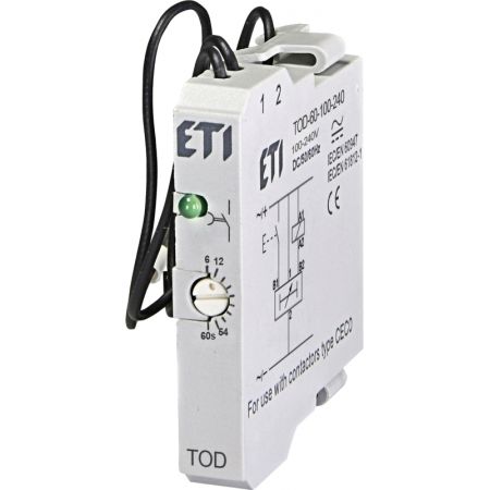 (4642750) Таймер задержки TOD-60-100-240 AC/DC (0.3-3с задержка выкл.) для CEC. ETI