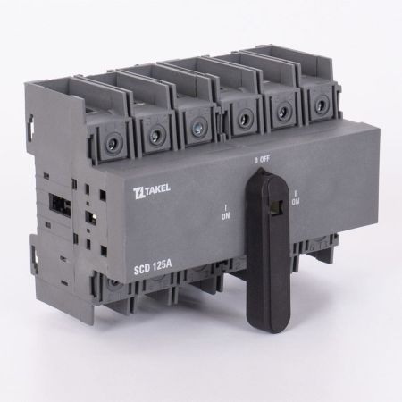 (510306) Переключатель нагрузки трехпозиционный SCD 6P 125A. TAKEL