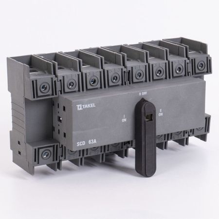 (510323) Переключатель нагрузки трехпозиционный SCD 8P 63A. TAKEL