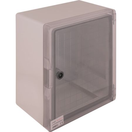 (CP5031) Корпус ударопрочный с АБС-пластика e.plbox.300.350.165.tr. 300х350х165мм. IP65 с прозрачной дверью. E.NEXT