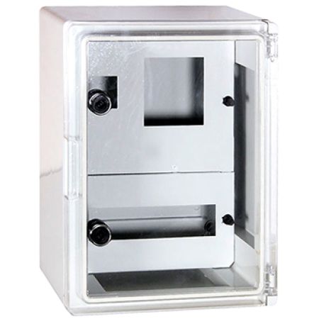 (CP5211) Корпус ударопрочный с АБС-пластика e.plbox.400.600.200.3f.20m.blank. 400х600х200мм. IP65 с панелью под 3 - фазный счётчик и 20 модулей. E.NEXT