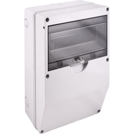 (CP6008) Корпус ударопрочный с АБС-пластика e.plbox.industrial.260x360x130.12m передняя панель наклонная IP54. E.NEXT