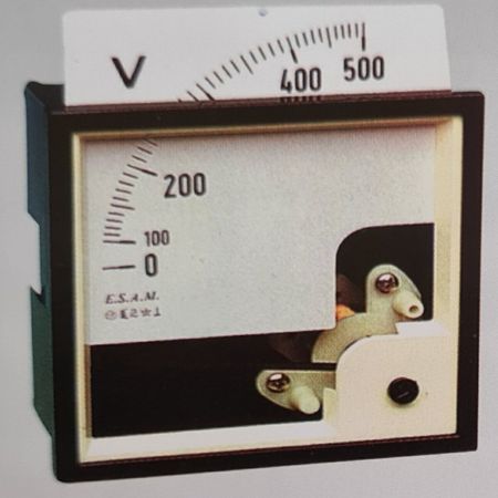 (ESMI72C250V) Вольтметр перем. тока 0-250 В (подсоединение прямое). Размер 72х72. ESAM