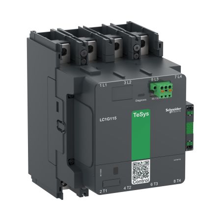 (LC1G2254KUEN) Контактор TeSys Giga Standard 4P. In-225A. 100...250V AC/DC. Schneider Electric