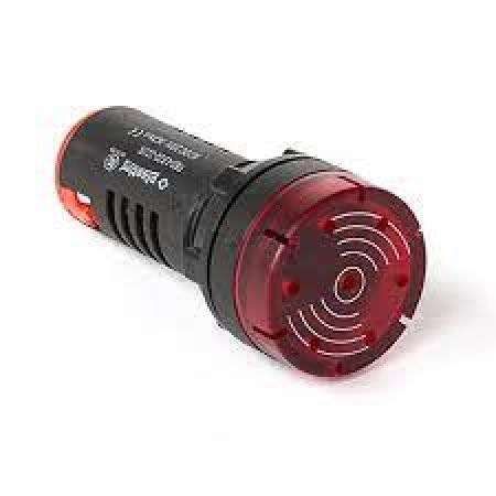 (PB0-LB22-220R) Сигнализатор светозвуковой для монтажа в щит. 220V. Plastim