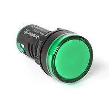 (PB0-LS22-220G) Лампа сигнальная LED индикатор. диаметр 22 мм 220V. зелёный. Plastim