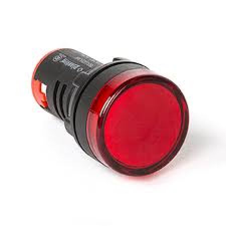 (PB0-LS22-220R) Лампа сигнальная LED индикатор. диаметр 22 мм 220V. красный. Plastim