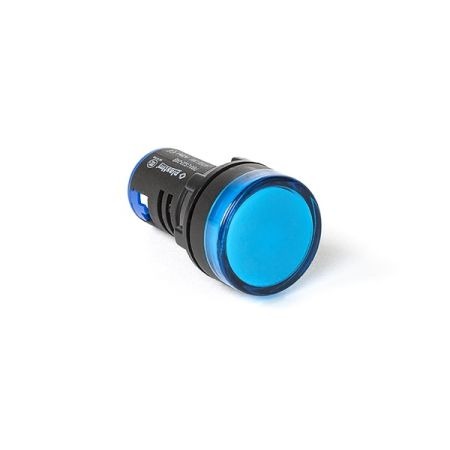 (PB0-LS22-24B) Лампа сигнальная LED индикатор. диаметр 22 мм 24V. синий. Plastim