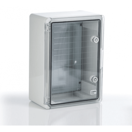 (PP3022) Пластиковый щит с монтажной панелью 600х800х260 IP65. влагозащищенный. прозрачная дверца. Plastim