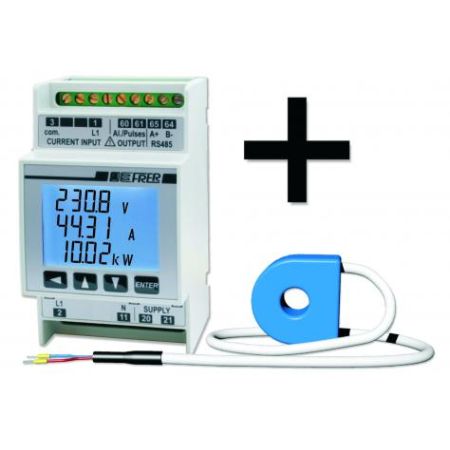 (Q52S3L063MD32) Анализатор сети модульный однофазный NANO H+TA63. RS485. 230V A. пит.230В. Frer