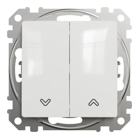 (SDD111104) Двухклавишный выключатель для жалюзи Sedna Design. белый. Schenider Electric