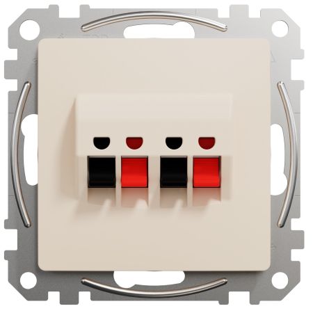 (SDD112411) Аудиорозетка  Sedna Design. бежевый. Schenider Electric
