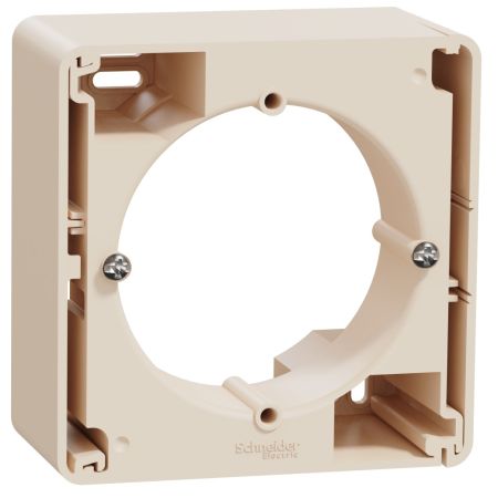 (SDD112901) Коробка для накладного монтажа 1 пост Sedna Design. бежевый. Schenider Electric