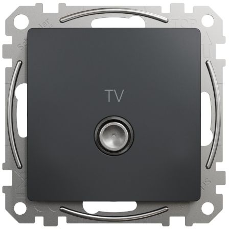 (SDD114471) Розетка TV конечная 4дб Sedna Design. чёрный. Schenider Electric