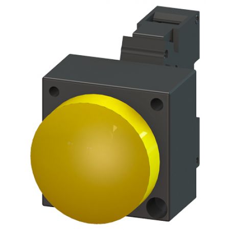 (3SB3252-6BA30) Световой индикатор с гладким светофильтром. со встроенным светодиодом серия 3SB3. AC 230V. желтый. SIEMENS
