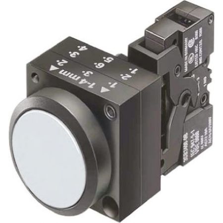 (3SB3252-6BA70) Световой индикатор с гладким светофильтром. со встроенным светодиодом серия 3SB3. AC 230V. прозрачный. SIEMENS
